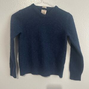 Cozy Blue V-Neck Sweater cashmere size M